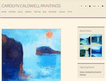 Tablet Screenshot of carolyncaldwell.com